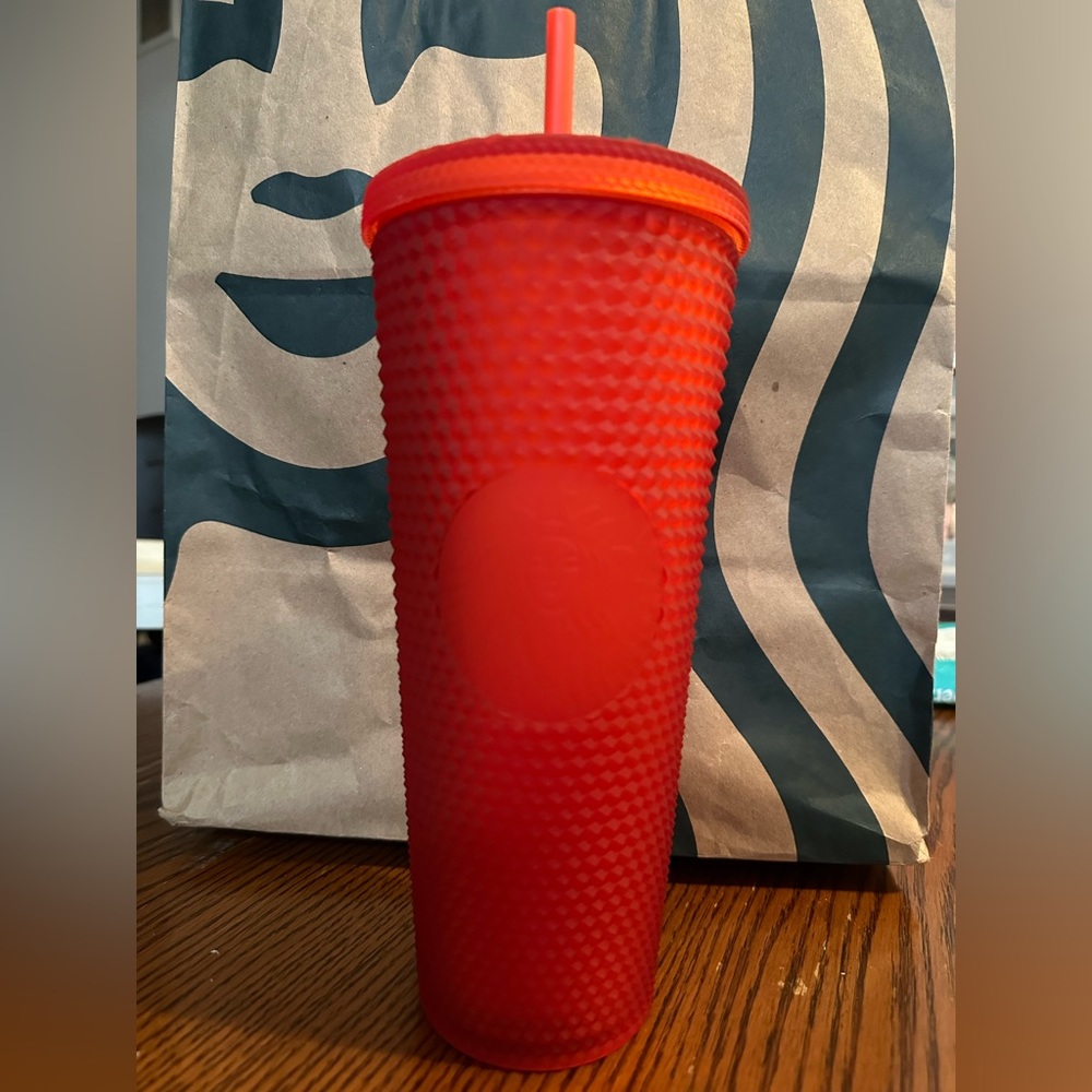 Starbucks 2021 Valentine's Day RED Studded Cold Cup (Tumbler) 24oz